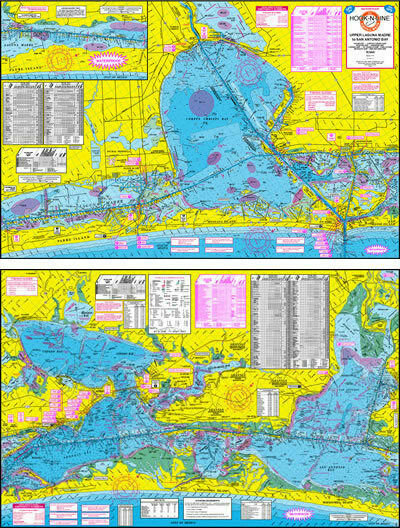 hook and line maps Hook N Line F116 Waterproof Fishing Map For Upper Laguna Madre For