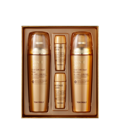 Набор для интенсивного ухода за кожей TONYMOLY Gold 24K Snail Skincare 2ea