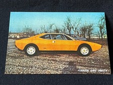 Ferrari Dino 208GT4 Super Car Card GIAPPONE giapponese rara anni 70 vintage F/S c
