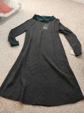 Adrienne Vittadni Charcoal Dress Size S bnwt