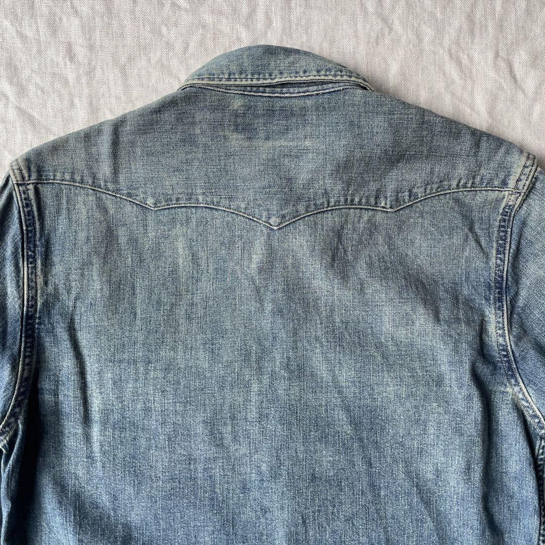 Rrl Double R L Aged Denim Western Shirt Concho | eBay Rrl Double R L Aged Denim Western Shirt Concho | eBay