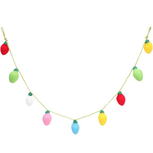 Decorative Garland Christmas Felt Balls Lantern Decoration Room Scene Ornaments