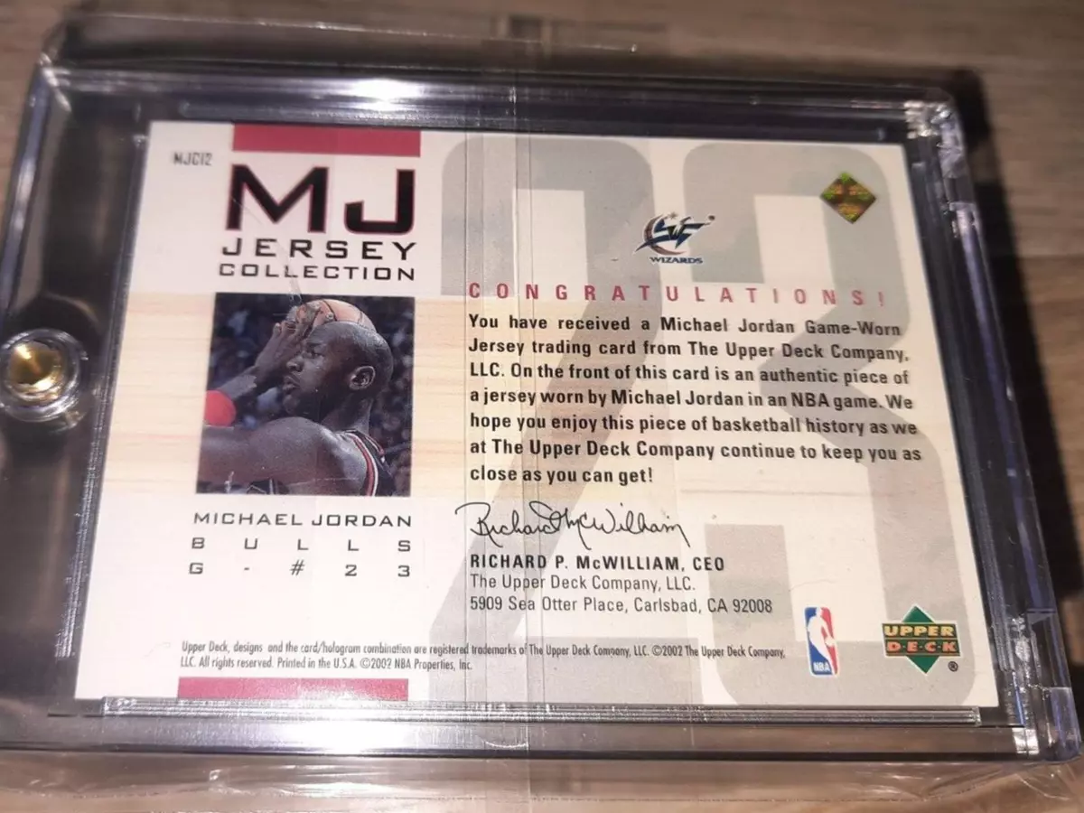 Michael Jordan 2001-02 Upper Deck MJ Jersey Collection #MJC2 RC