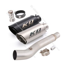 For Honda CBR250R 2011-16 Motorcycle Exhaust System Black Muffler Tips Mid Pipe