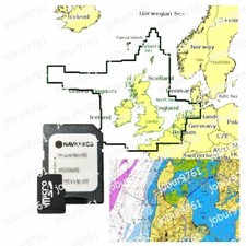 2026 Navionics+ Plus microSD SD Chart Card Maps UK-GB,Ireland,Holland,Belgium