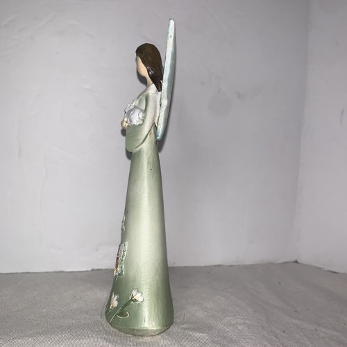 Giftcraft Butterfly Angel Figurine Flowers Bunny Rabbit Polystone 5.25" - Picture 3 of 7