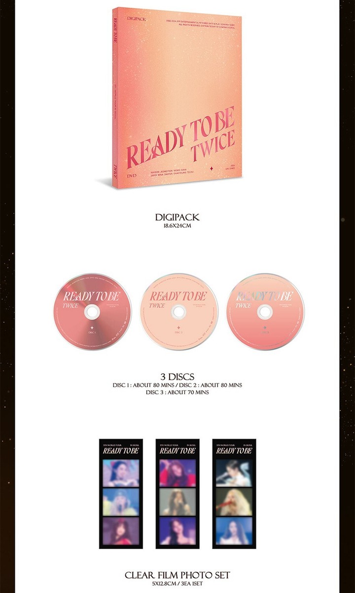 TWICE 5TH WORLD TOUR [READY TO BE] IN SEOUL DVD/3DISC+P.Book