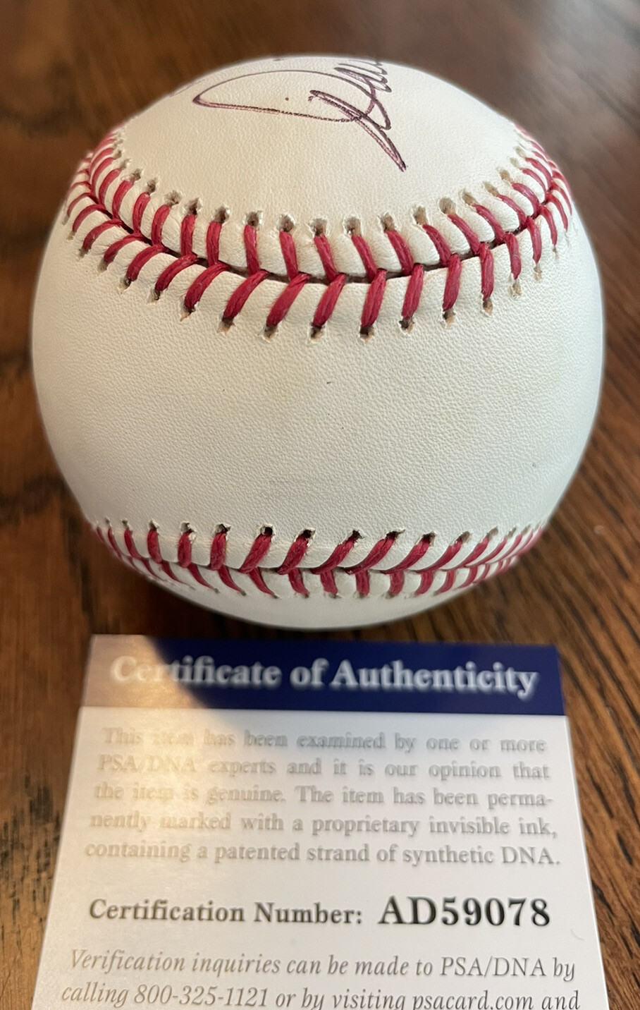 Dale Murphy & Phil Niekro SIGNED Major League baseball w/PSA COA- Atlanta Braves - Picture 3 of 5