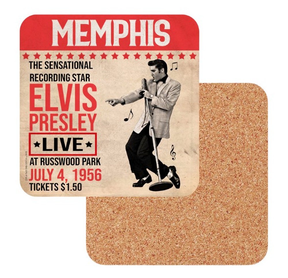 Elvis Presley Coaster Placemat Memphis Poster