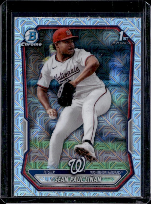 2026 Bowman Mega Box Sean Paul Linan Chrome Mojo Refractor 1st #BCP-26 Nationals
