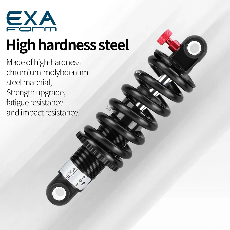 Amortiguador trasero hidráulico de resorte helicoidal para bicicleta KS 291R MTB 125/150/165/190mm 650LBS Foto 3 de 4