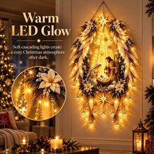 Angel Blessing Wall Light Starglow Cascading Christmas Glowing Stars Angel Light — image 12