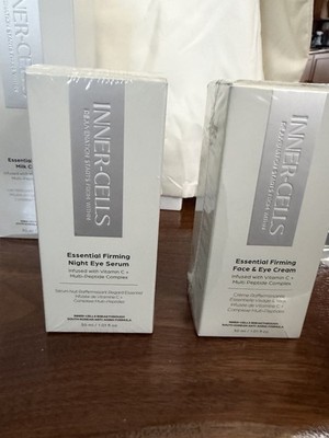 INNER-CELLS Essential Firming Night Eye Serum & Face Eye Cream Vitamin C White