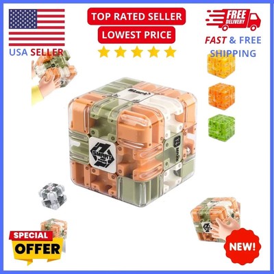 Puzzle Maze Cube,Large Labyrinth 3D Puzzle Maze Cube,Engaging Brain Teaser Toy*