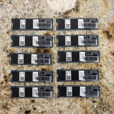 Posten (10) gemischte Marken 256GB M.2 SATA 2280 Solid State Drives. Postfrische Werke Lot 2