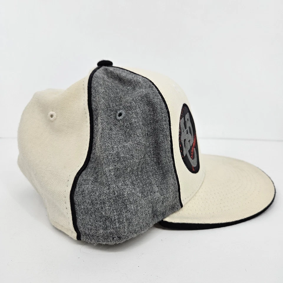 Sombrero Atlanta Negro Galletas Para Hombres 7 1/4 Ligas Negras Béisbol Lana Ajustado Foto 3 de 4