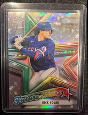 2021 Topps Chrome Nick Solak #FS-15 Future Stars Rangers