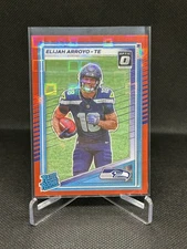 2025 Panini Donruss Football - Elijah Arroyo Red Pandora Seattle Seahawks Rookie