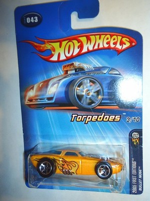 Mattel Hot Wheels 2005 First Editions 1:64 Scale Torpedoes Yellow Bullet