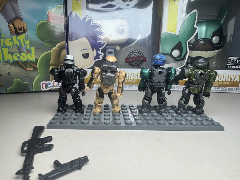 Halo Mini Figures Lot Of 4 - Image 2 of 2