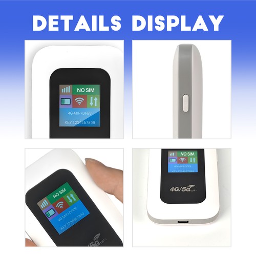 Mobiler WiFi 4G Mobiler WLAN Router 4G LTE Portable WLAN Hotspot Reisen Router - Bild 4 von 12