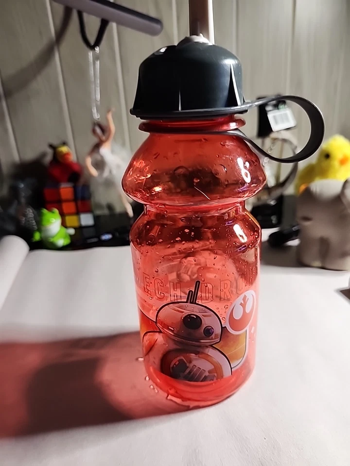 Botella de agua Star Wars con tapa abatible BB-8 droide Foto 2 de 4