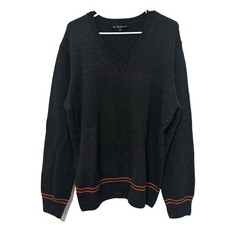 World of Harry Potter Gryffindor Unisex V Neck Gray Wool Sweater Large