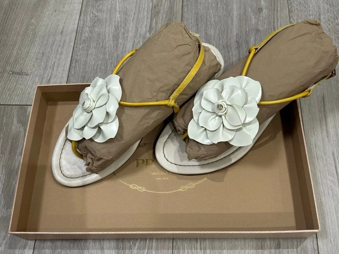 PRADA Flowers Sandals for Women | eBay