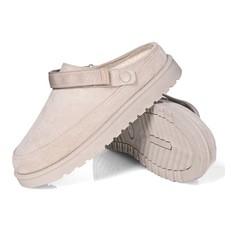 LADIES WOMENS WARM FAUX FUR SNUGG SLIP ON IN OUT DOOR SLIPPERS SHOES BOOTS MULES