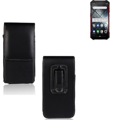 Holster für Ulefone Armor X3 Gürteltasche Schutz Hülle Kunstleder schwarz