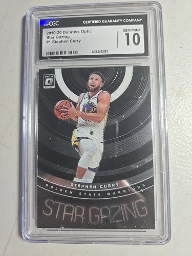 2019 optic star gazing Stephen Curry cgc 10 