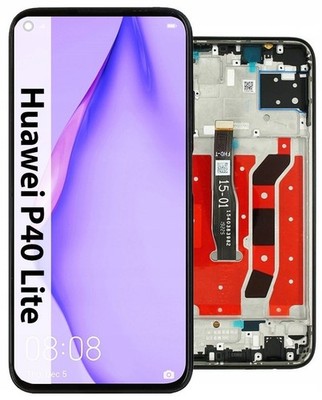 Für Huawei P40 Lite JNY-L21A Display Komplettes Bildschirm LCD + Touch Rahmen