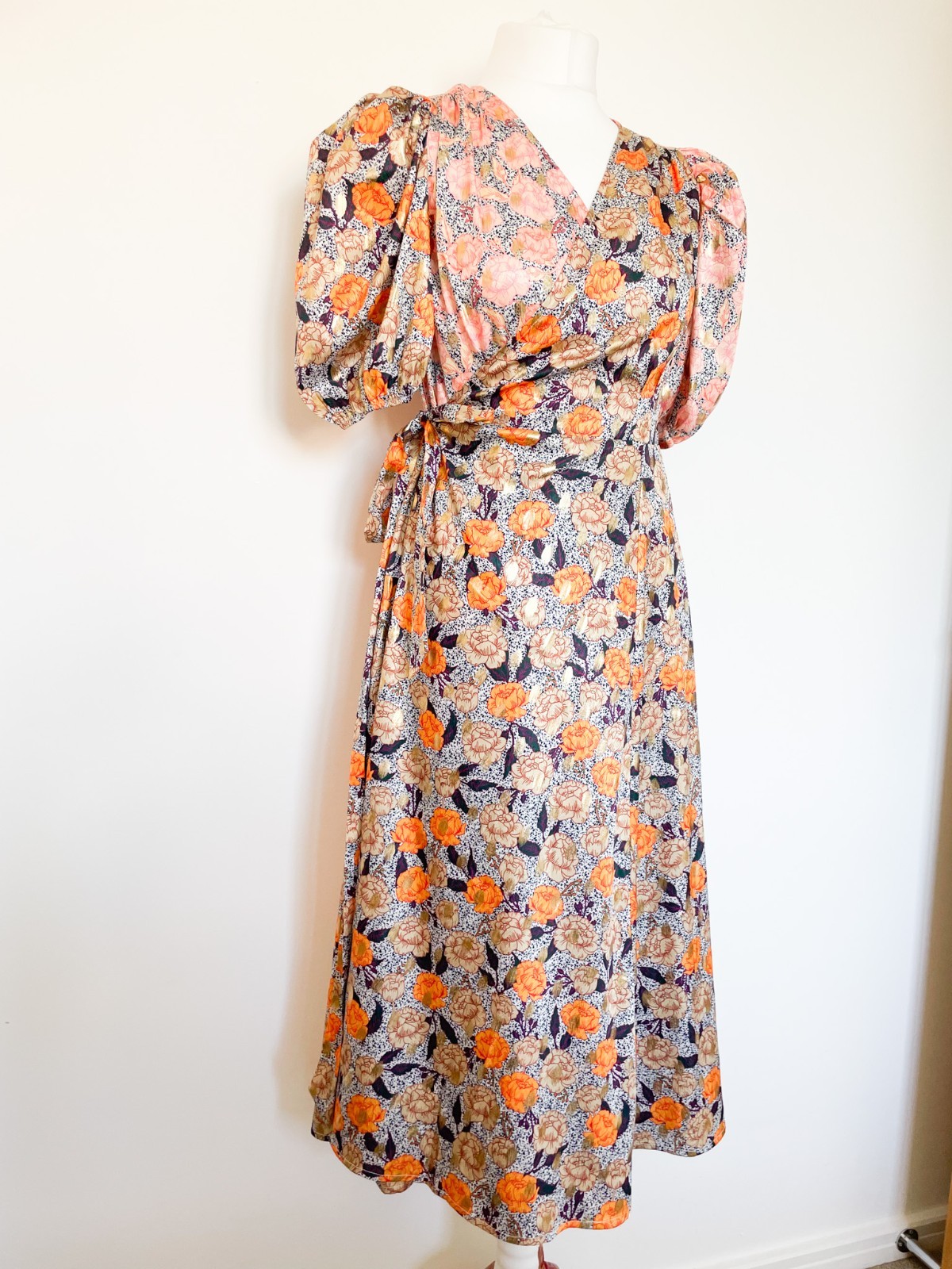 Never Fully Dressed Patchwork Floral Metallic Mid… - image 2