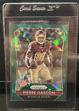 2015 Panini Prizm #38 Pierre Garcon Green Crystals Prizm (Cracked Ice) /75