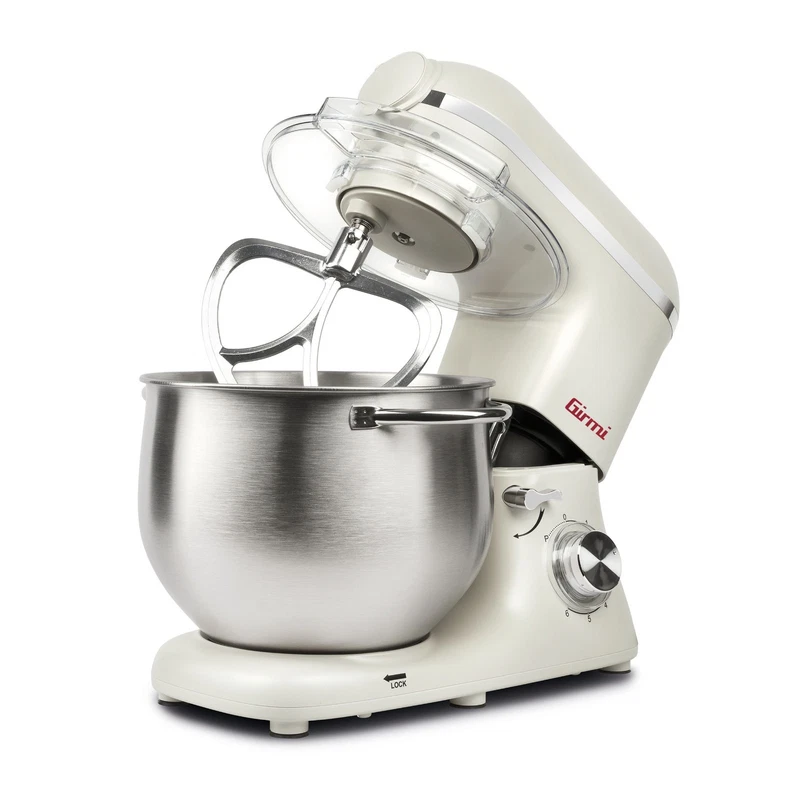 Impastatrice Planetaria Impastatore Impasto 3 KG GIRMI 6 Velocità 8 Litri Bianco