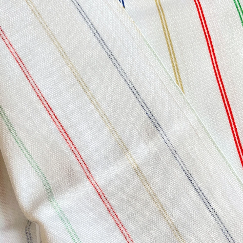 Tela de tela Oxford vintage estampada a rayas de algodón de 2,2 años Foto 4 de 4