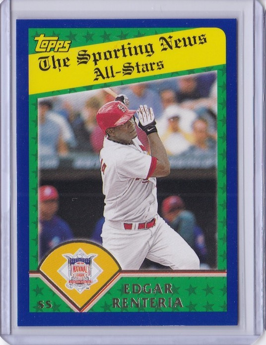2003 Topps Sporting News All Stars #711 EDGAR RENTERIA CARDINALS  ID7