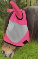 Fly Mask By Rugged Ride. Size FULL. pink. Mesh Material