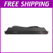 com 8 Outlet Rack Mount PDU Power Strip - Surge Protection