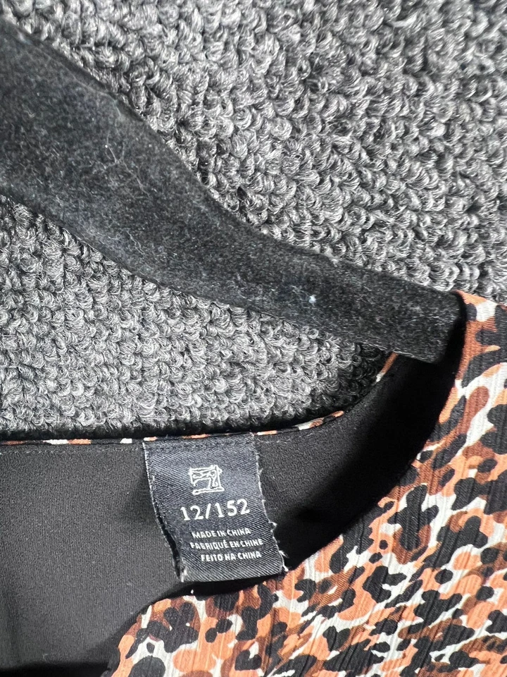 Vestido midi Scotch and Soda para niñas marrón floral en capas talla 12/152 manga larga Foto 4 de 4