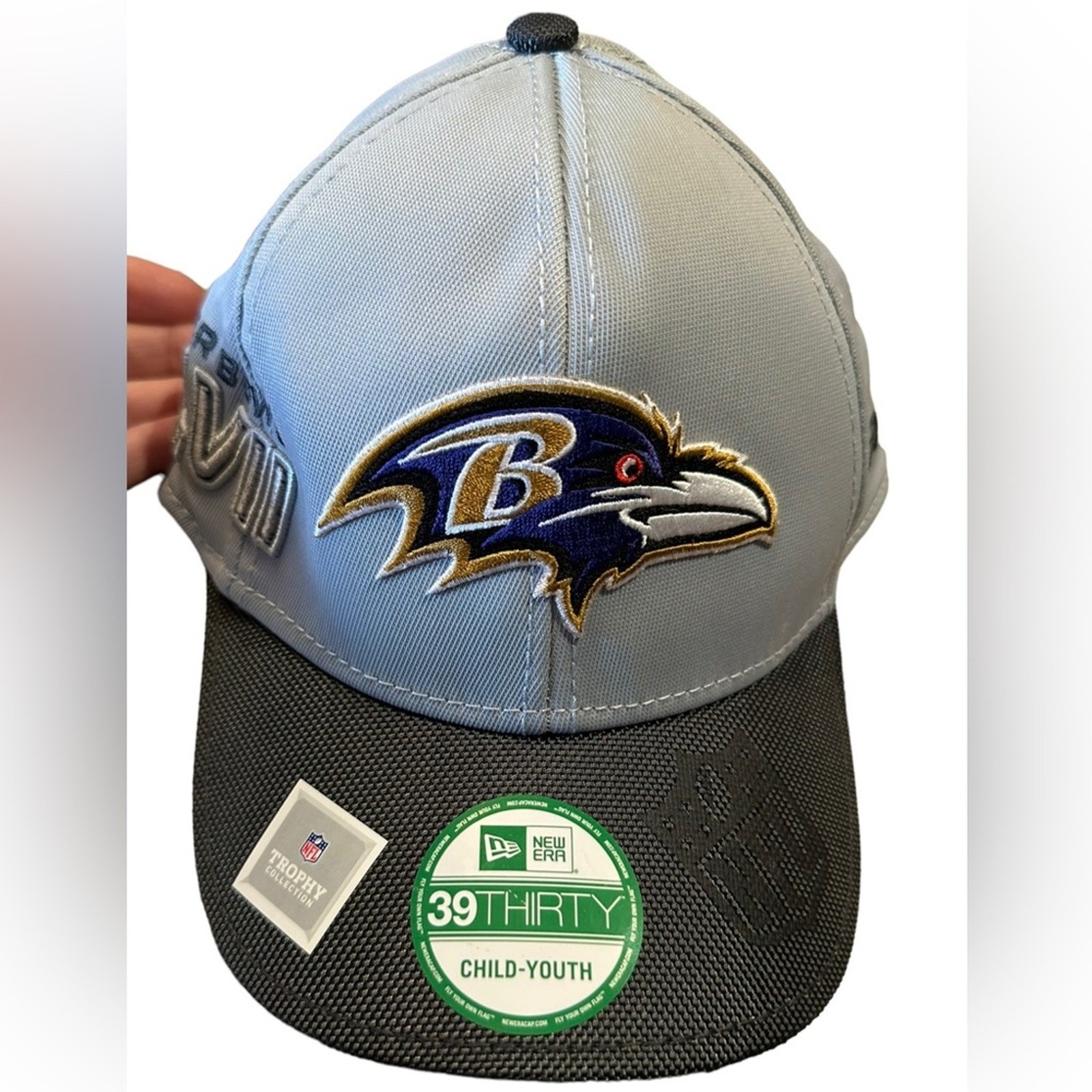Superbowl XLVII Baltimore Ravens Championship Hat Youth Size