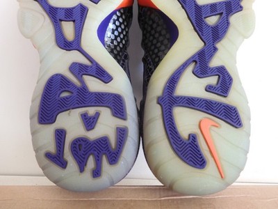 Nike Air Barkley Posite Max Court Purple-Team Orange Mens Rare