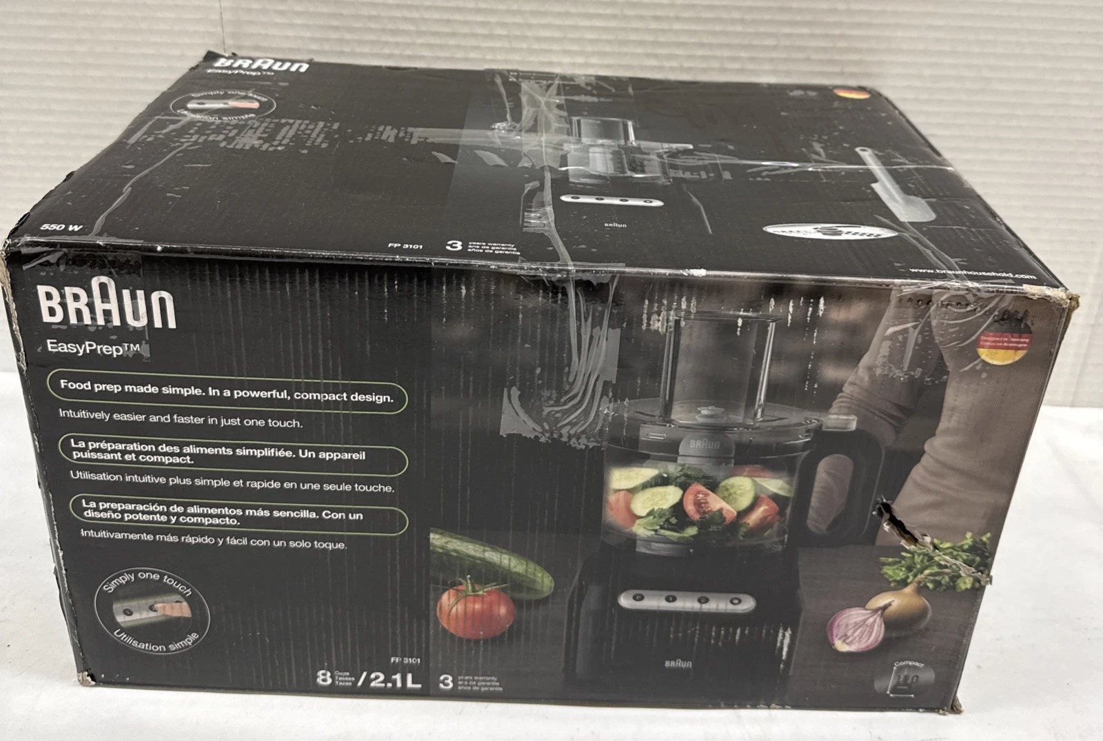 Braun FP3101BK Easy Prep 8-cup Food Processor, Black
Opens in a new window or tab