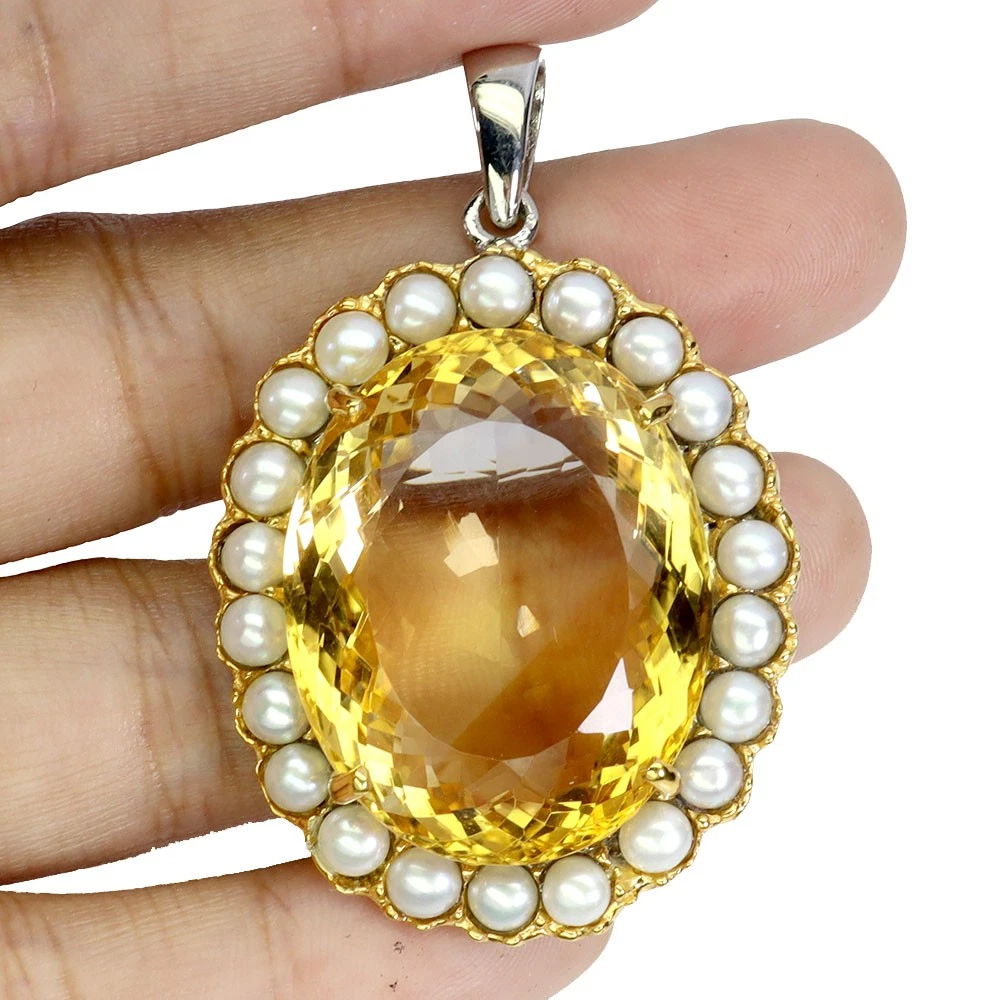 Colgante Ovalado De Citrino - España