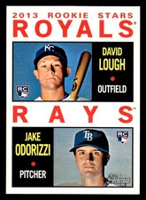 2013 Topps Heritage - David Lough, Jake Odorizzi #408 (RC)
