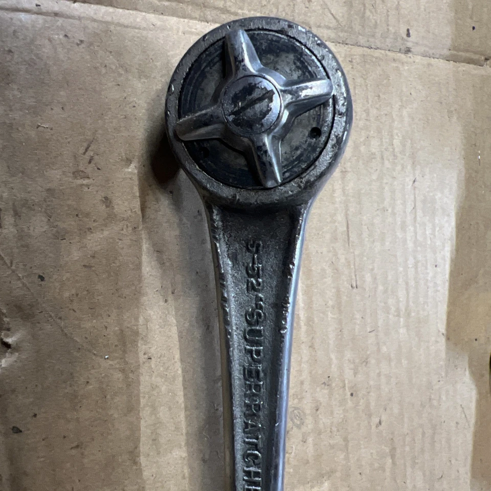 Vintage J.H. Williams & Co  1/2" Drive S-52 Superratchet Tool USA - 11.5" Long - Image 2 of 4