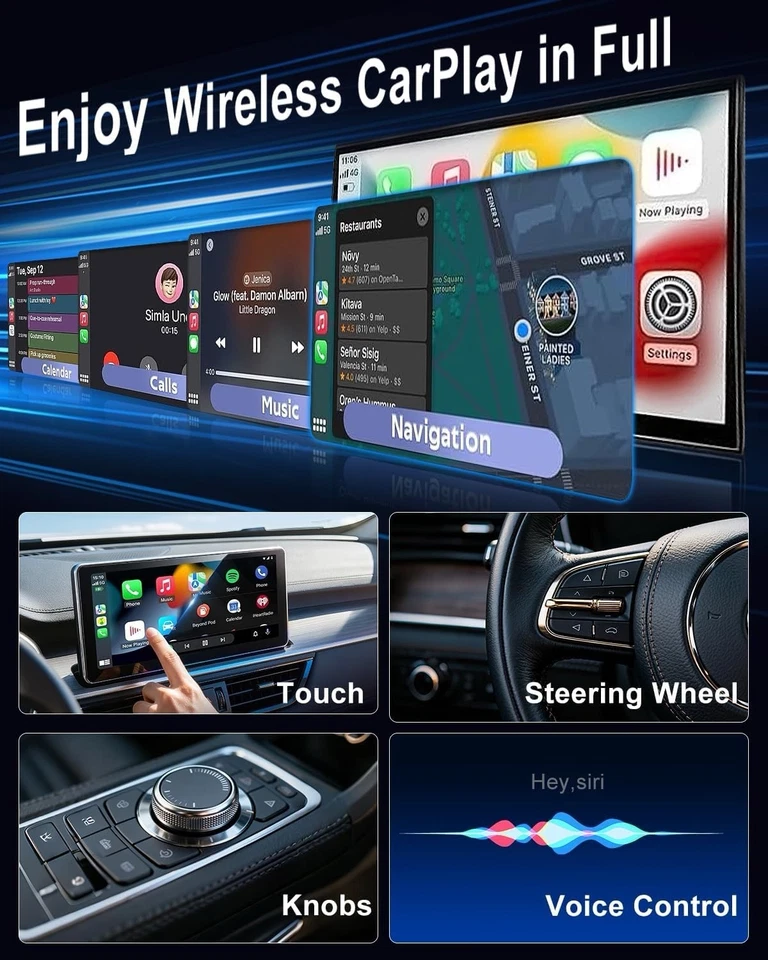 Wireless CarPlay Adapter 2025 Apple iPhone iOS 10+ USB-C & A - Image 4 of 4