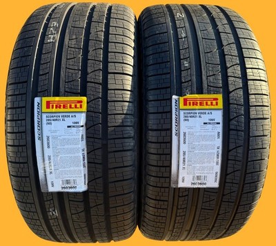 TWO BRAND NEW 285/40R21 109V Pirelli Scorpion Verde All Season A/S AS Tires