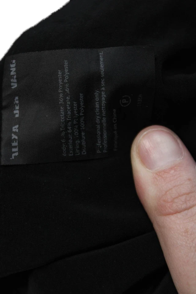 Pantalones Cortos Alexander Wang Mujer Bolsillos Flotantes Detalle Puño Negro Sólido Talla S Foto 4 de 4