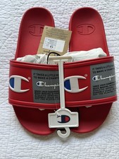 Men s Champion IPO Slide Scarlet Red size 10 brand new